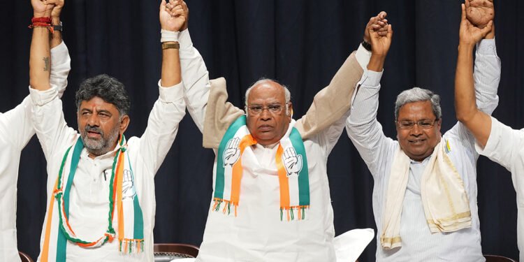 सिद्धारमैया राज्य के मुख्यमंत्री व डी. के शिवकुमार उप मुख्यमंत्री पद की लेंगे शपथ