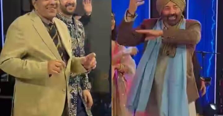 पोते के संगीत में झूमे सुपर स्टार धर्मेंद्र